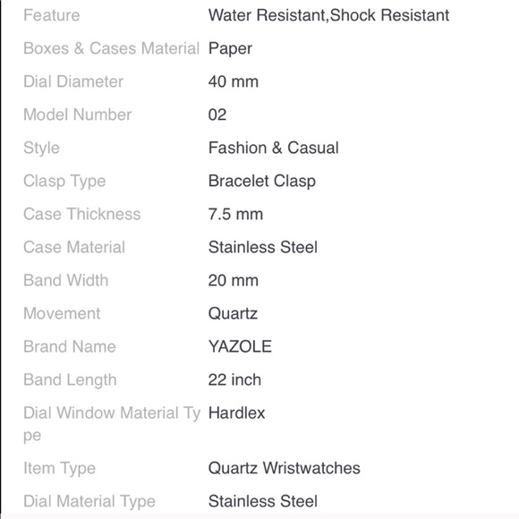 Rose Gold Crystal Watch - Picture 8 of 8